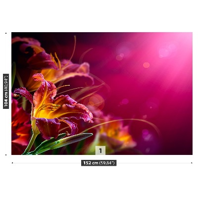 Mural de parede Lírio Roxo