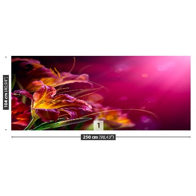 Mural de parede Lírio Roxo