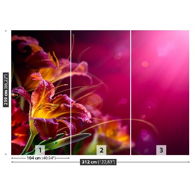 Mural de parede Lírio Roxo