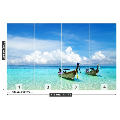 Papel de parede Barcos de praia