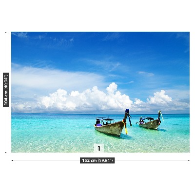 Papel de parede Barcos de praia