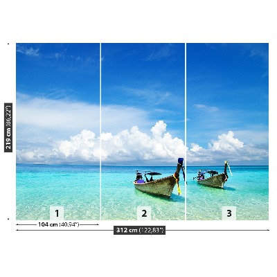 Papel de parede Barcos de praia