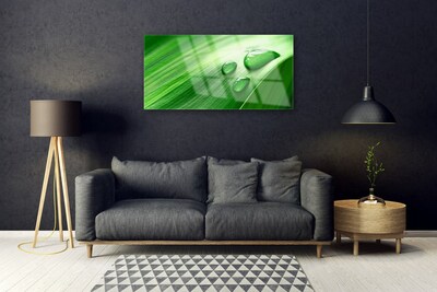 Pintura acrílica Gotas de água de folhas