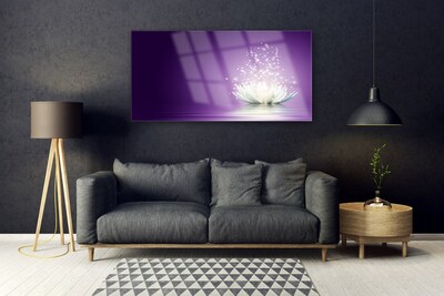 Quadro acrílico Planta de flor de lótus