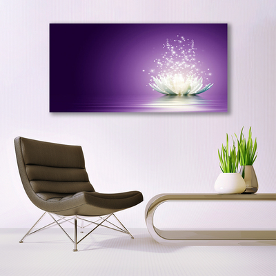 Quadro acrílico Planta de flor de lótus