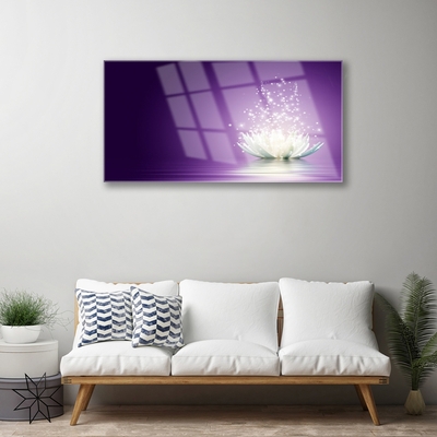 Quadro acrílico Planta de flor de lótus