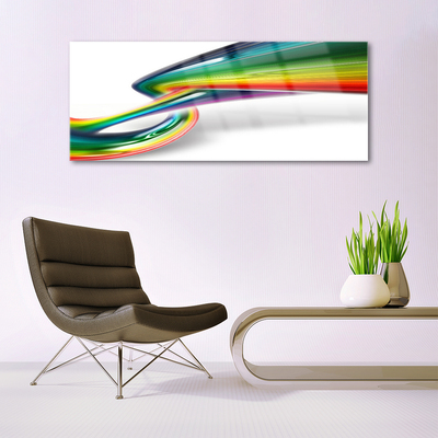 Pintura acrílica Arte abstrata do arco-íris