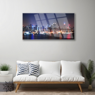 Pintura acrílica Arranha-céus Casas da Cidade