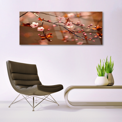 Pintura acrílica Pomar de flores para sala