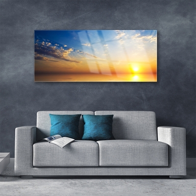 Quadro acrílico Paisagem de nuvens ao nascer do sol