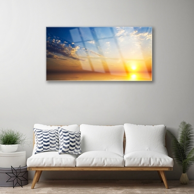Quadro acrílico Paisagem de nuvens ao nascer do sol