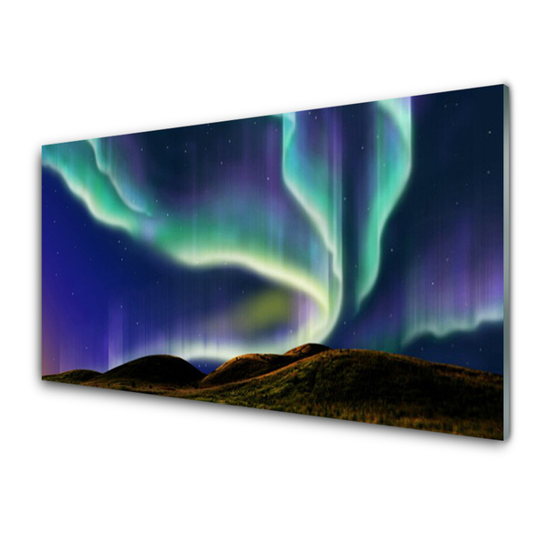 Quadro acrílico Paisagem da aurora boreal