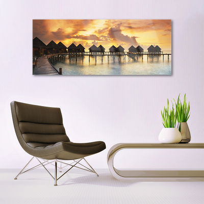 Quadro acrílico Casas de campo Sea Sky Holidays