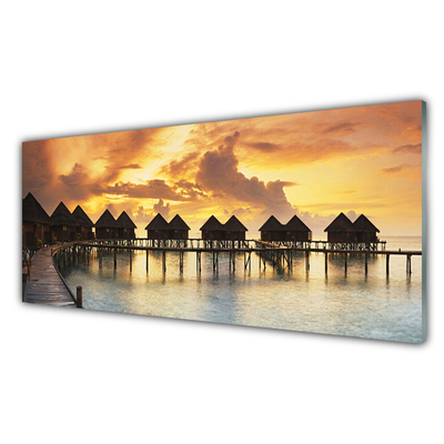 Quadro acrílico Casas de campo Sea Sky Holidays