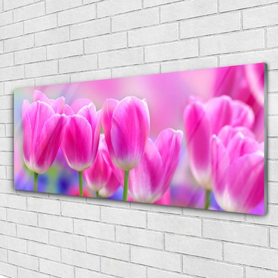 Pintura acrílica Tulipas na Parede