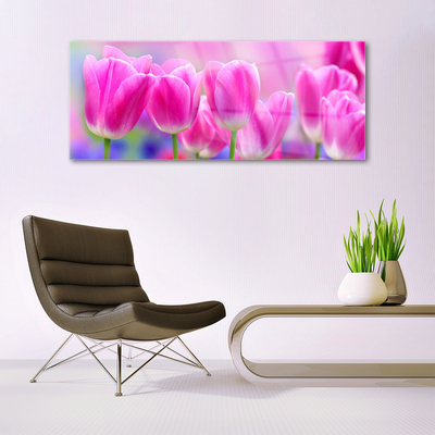Pintura acrílica Tulipas na Parede