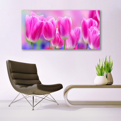 Pintura acrílica Tulipas na Parede