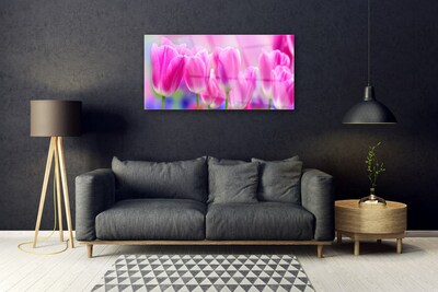 Pintura acrílica Tulipas na Parede