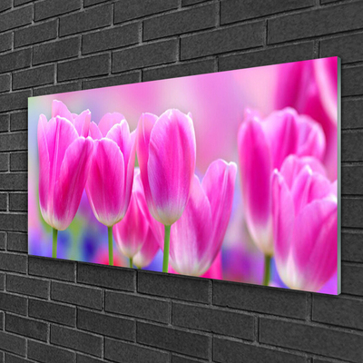 Pintura acrílica Tulipas na Parede