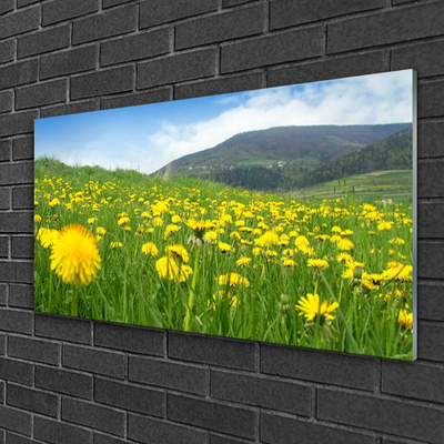 Pintura acrílica Natureza do dente-de-leão