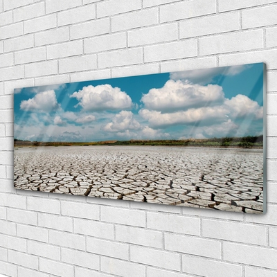 Quadro acrílico Paisagem de Rio Seco