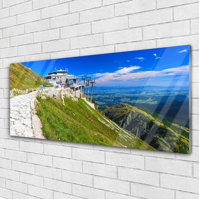 Quadro acrílico Paisagem de Caminhos de Montanhas