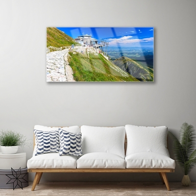 Quadro acrílico Paisagem de Caminhos de Montanhas