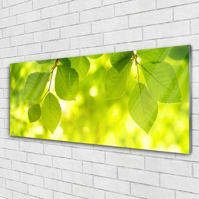 Pintura acrílica Folhas na Parede