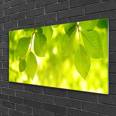 Pintura acrílica Folhas na Parede