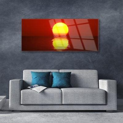 Quadro acrílico Paisagem do pôr do sol