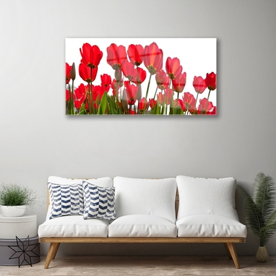 Quadro acrílico Flores na Parede