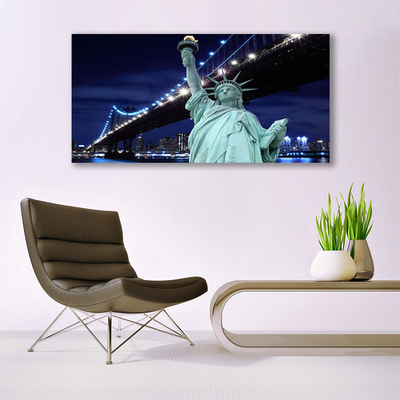 Pintura acrílica Ponte da Estátua da Liberdade