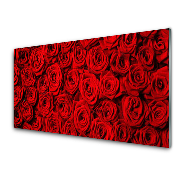 Quadro acrílico Rosas na Parede