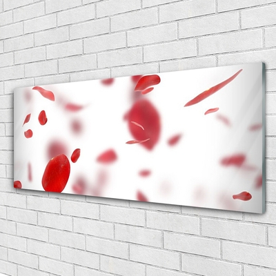 Pintura acrílica Pétalas de Rosa Natureza