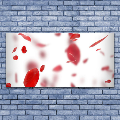 Pintura acrílica Pétalas de Rosa Natureza