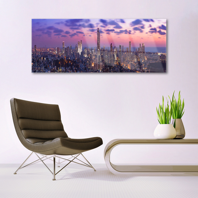 Pintura acrílica Arranha-céus da cidade