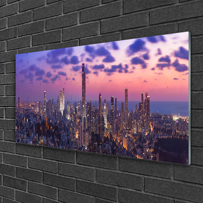 Pintura acrílica Arranha-céus da cidade