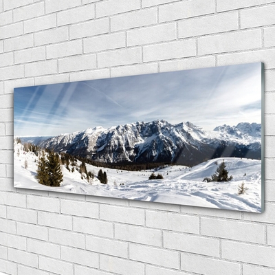 Quadro acrílico Paisagem de montanhas