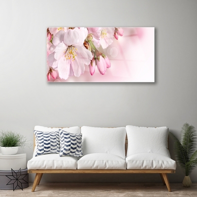 Quadro acrílico Flores na Parede