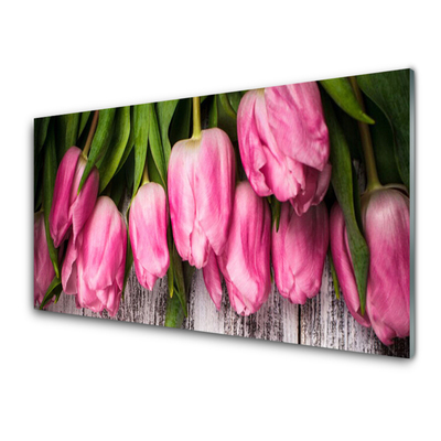Pintura acrílica Tulipas na Parede