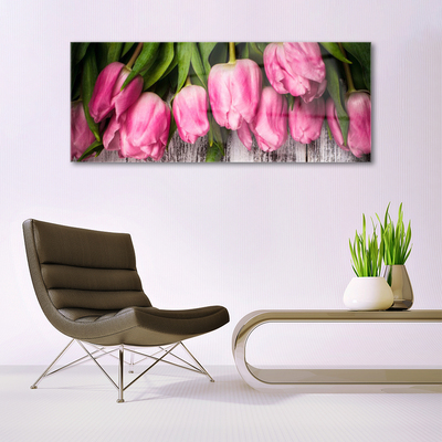 Pintura acrílica Tulipas na Parede