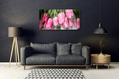 Pintura acrílica Tulipas na Parede