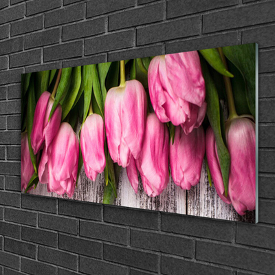 Pintura acrílica Tulipas na Parede