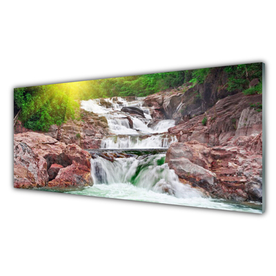 Pintura acrílica Cachoeira da Natureza