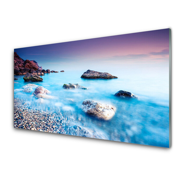 Quadro acrílico Mar de Seixos Zen