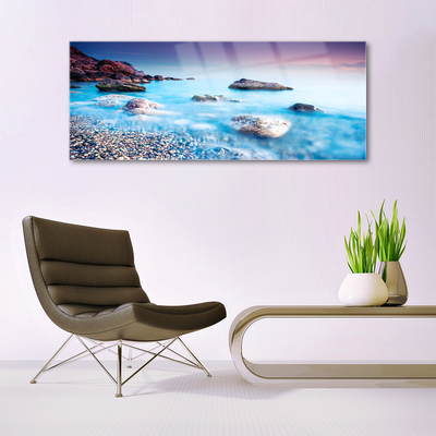 Quadro acrílico Mar de Seixos Zen