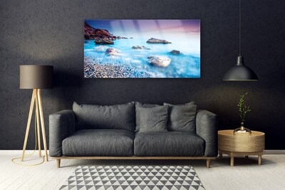 Quadro acrílico Mar de Seixos Zen