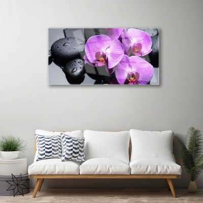 Pintura acrílica Flor na Parede