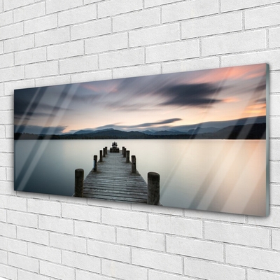 Pintura acrílica Arquitetura do Mar da Ponte