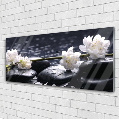 Quadro acrílico Pedras de flores